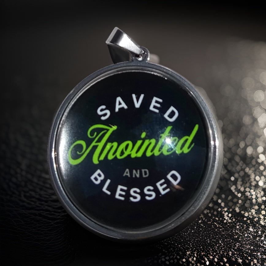 SAVED-GREEN-LARGE PENDANT
