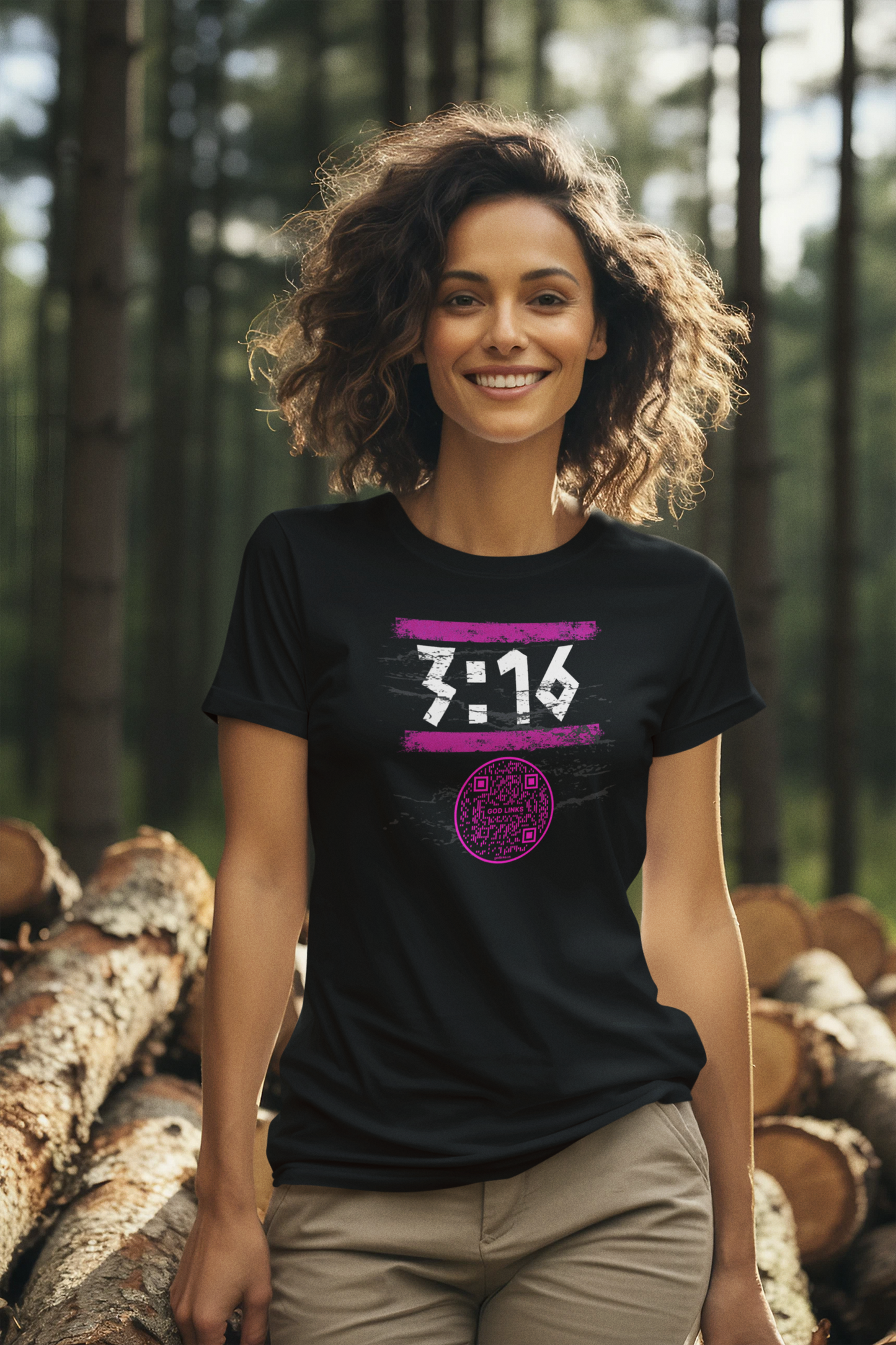 3:16-PINK-Unisex t-shirt