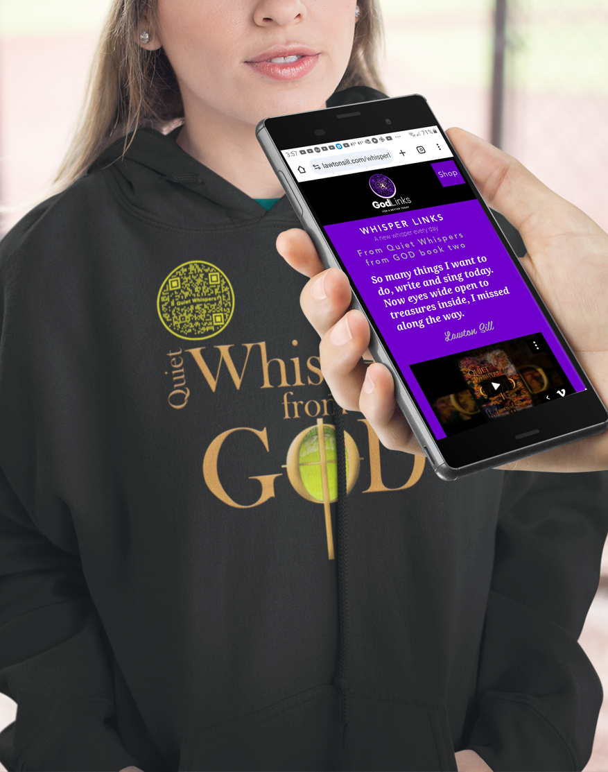 Quiet Whispers-Yellow on Black-Unisex Hoodie