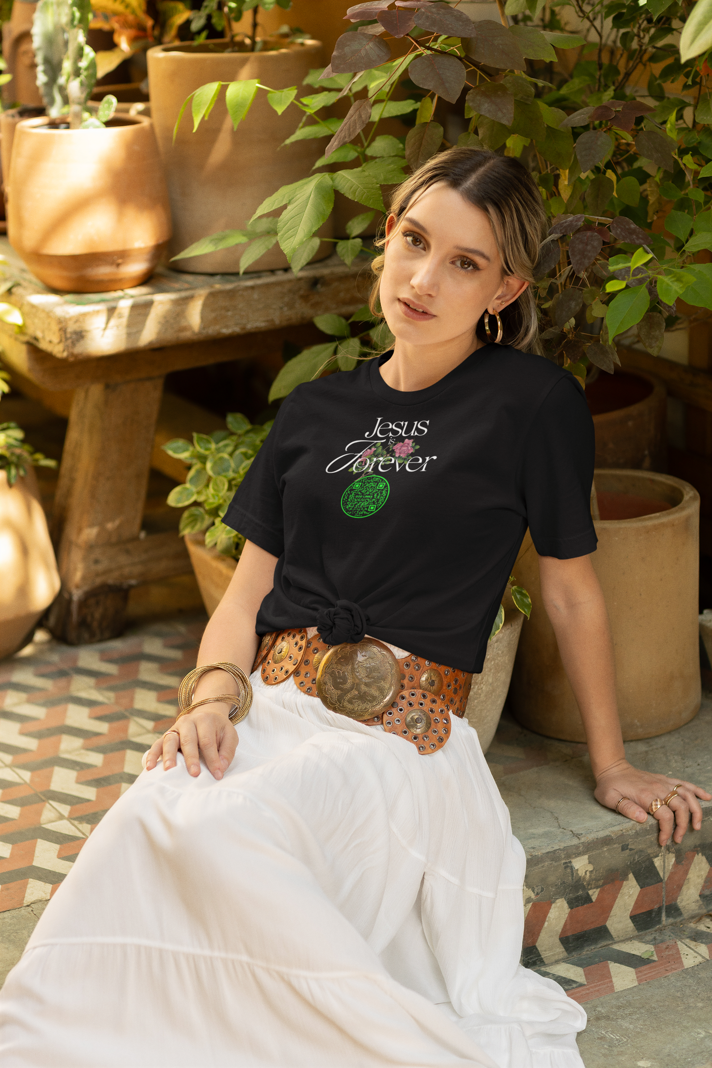 JESUS IS FOREVER-GREEN-Unisex t-shirt