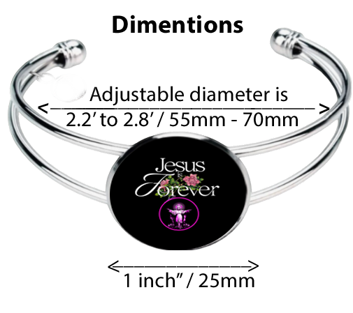 JESUS IS FOREVER-PINK-BRACELET
