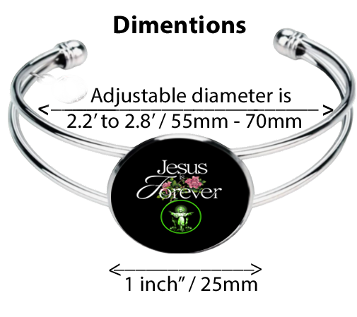 JESUS IS FOREVER-GREEN-BRACELET