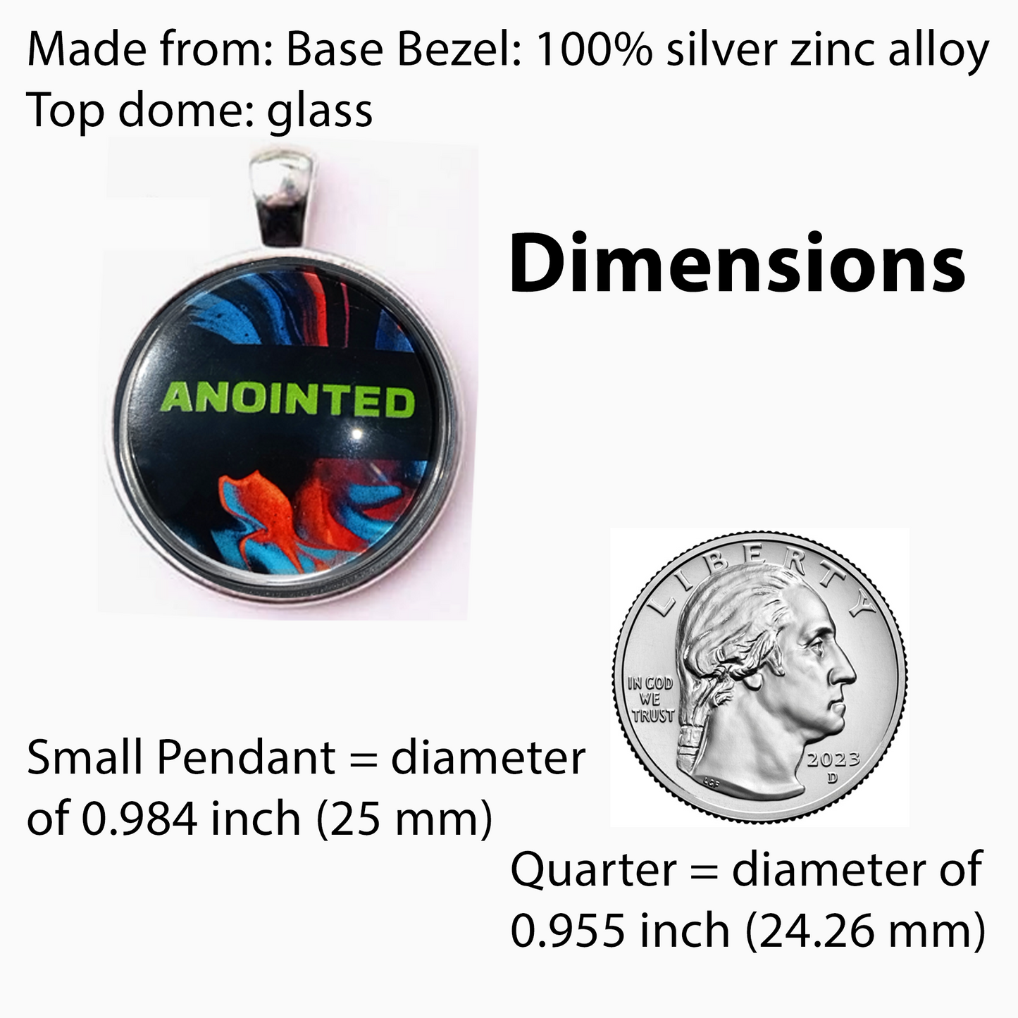 ANOINTED-GREEN-SMALL PENDANT