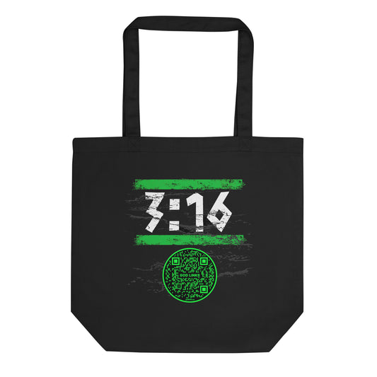 3:16-GREEN-Eco Tote Bag