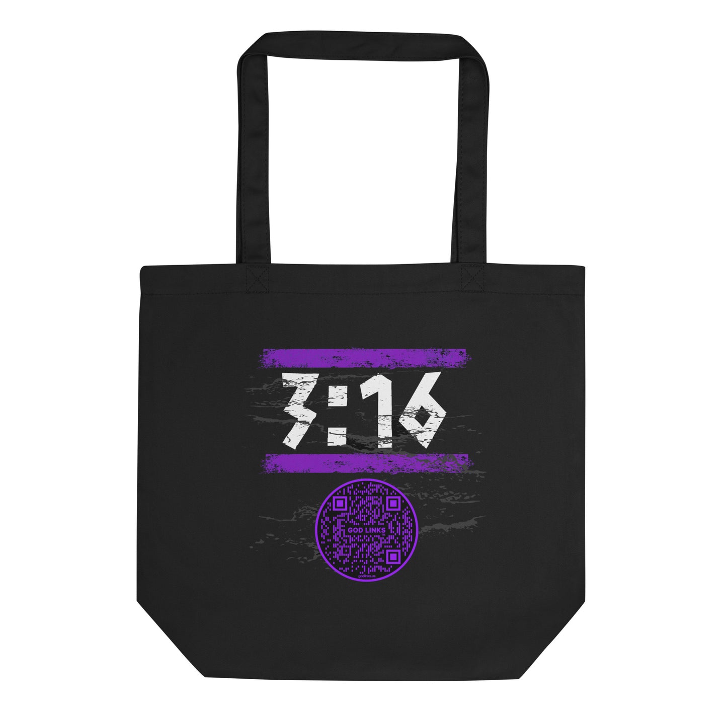 3:16-PURPLE-Eco Tote Bag