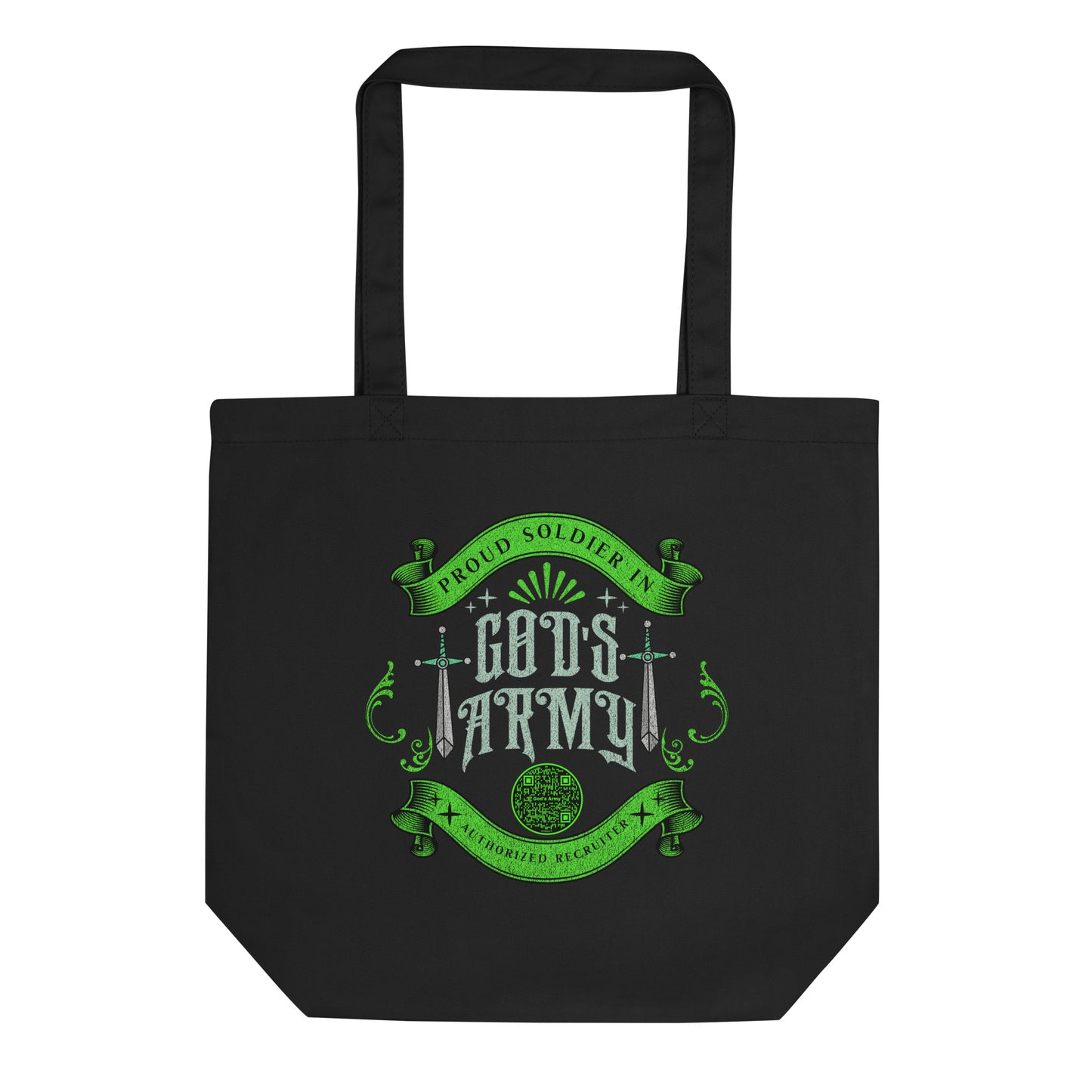GODS ARMY-GREEN-Eco Tote Bag