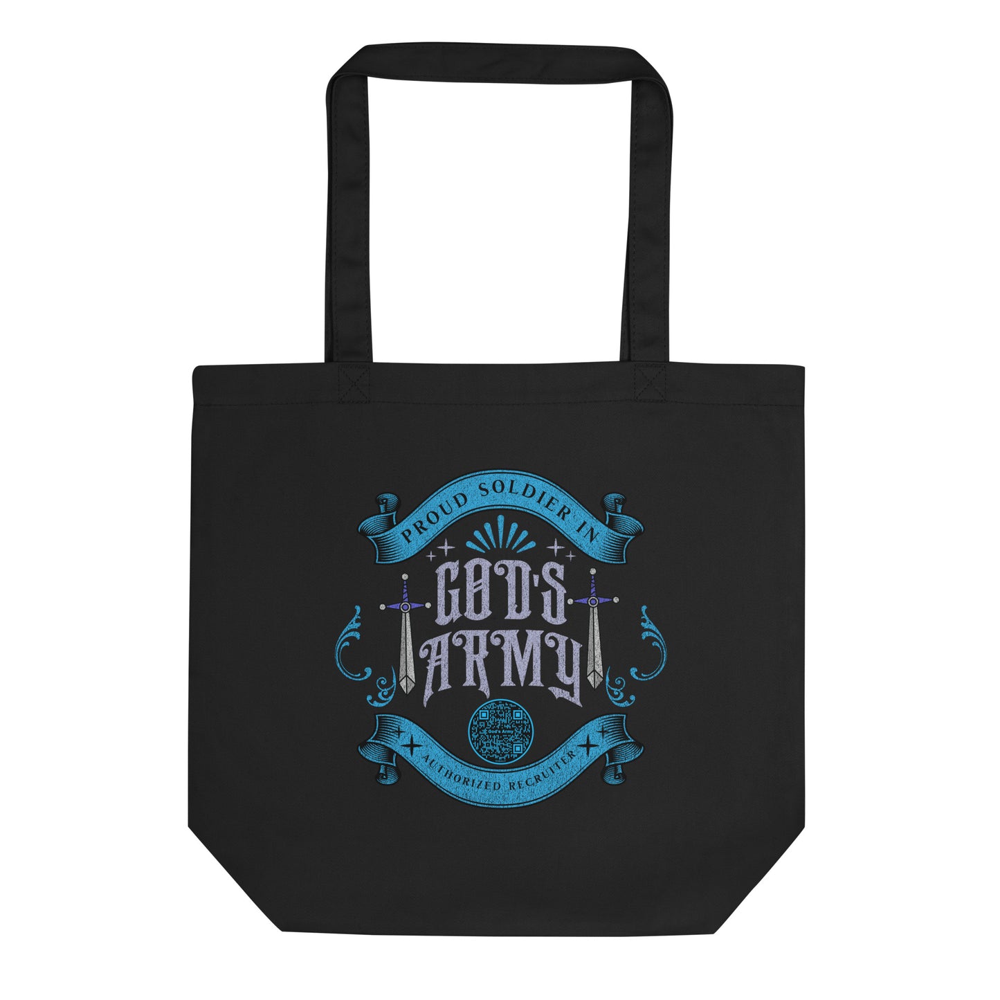 GODS ARMY-LIGHT BLUE-Eco Tote Bag