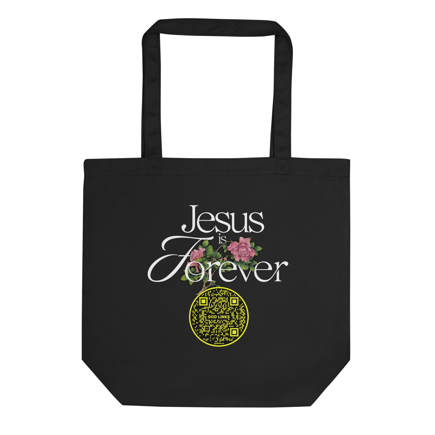 JESUS IS FOREVER-YELLOW-Eco Tote Bag