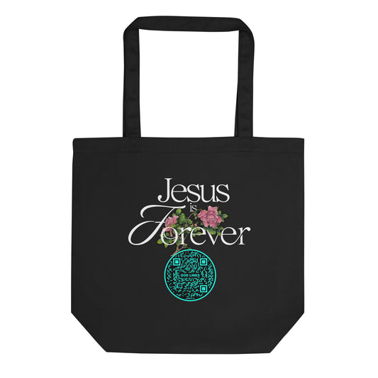 JESUS IS FOREVER-TEAL-Eco Tote Bag
