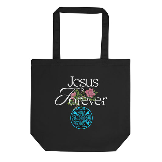 JESUS IS FOREVER-LIGHT BLUE-Eco Tote Bag