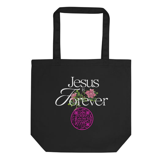 JESUS IS FOREVER-PINK-Eco Tote Bag