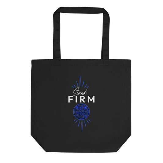 STAND FIRM-DARK BLUE-Eco Tote Bag