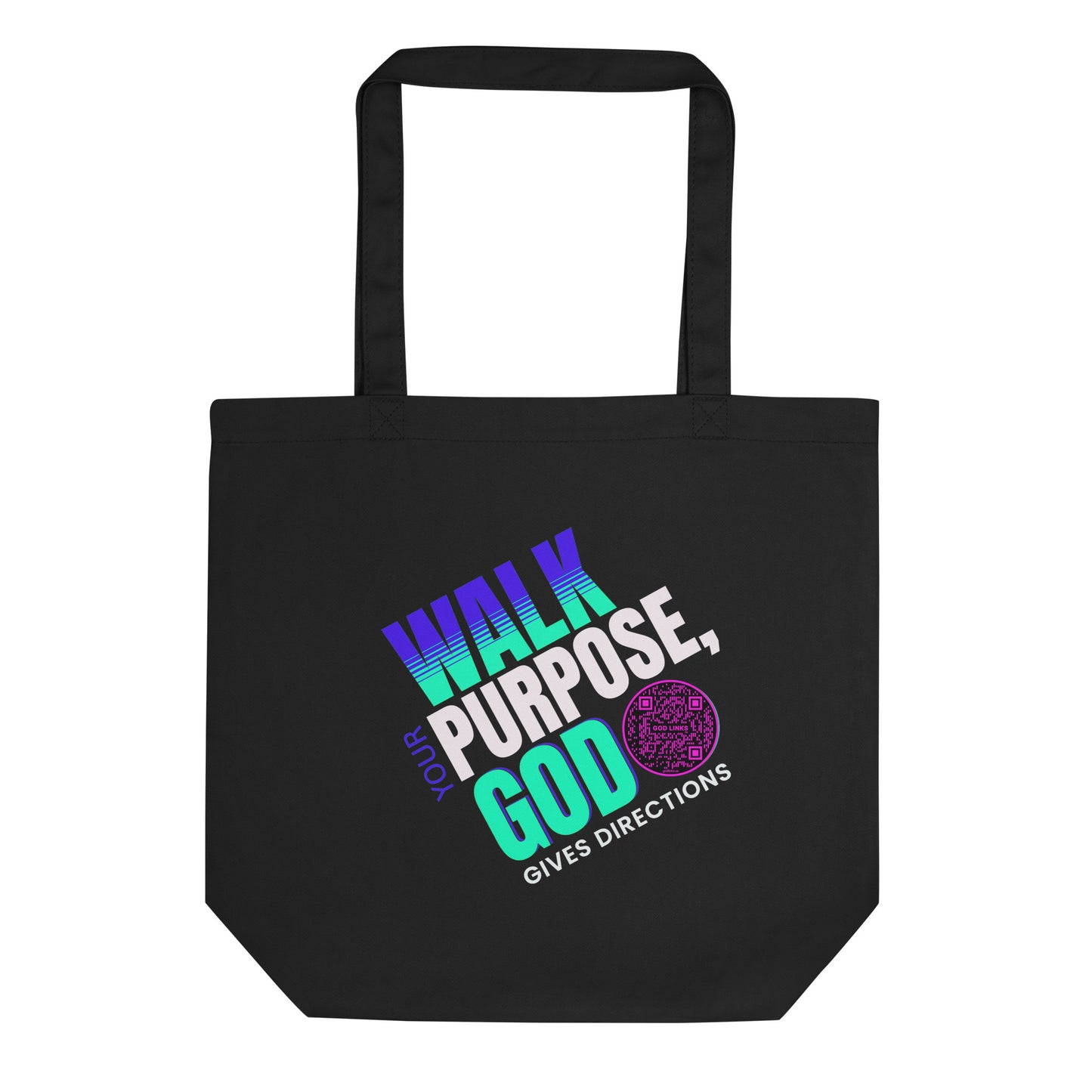 WALK YOUR PURPOSE-PINK-Eco Tote Bag