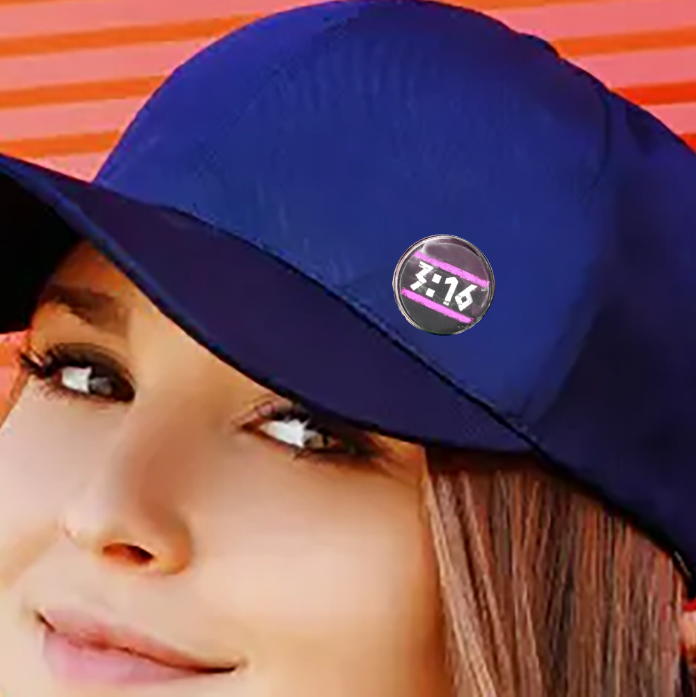 3:16-PINK-LAPEL/HAT PIN