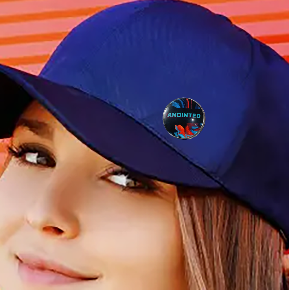 ANOINTED-BLUE-LAPEL/HAT PIN