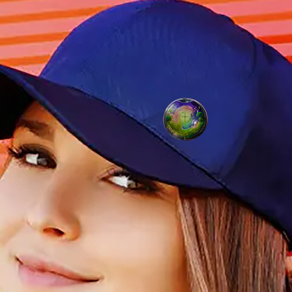 APPLE-YELLOW-LAPEL/HAT PIN