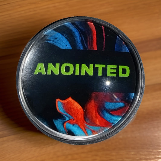 ANOINTED-GREEN-POCKET PEBBLE