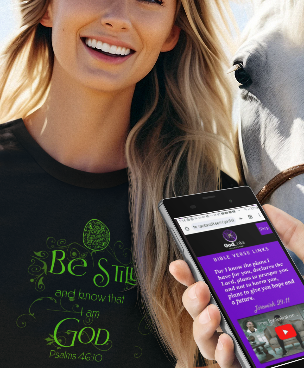 BE STILL-GREEN-Unisex t-shirt