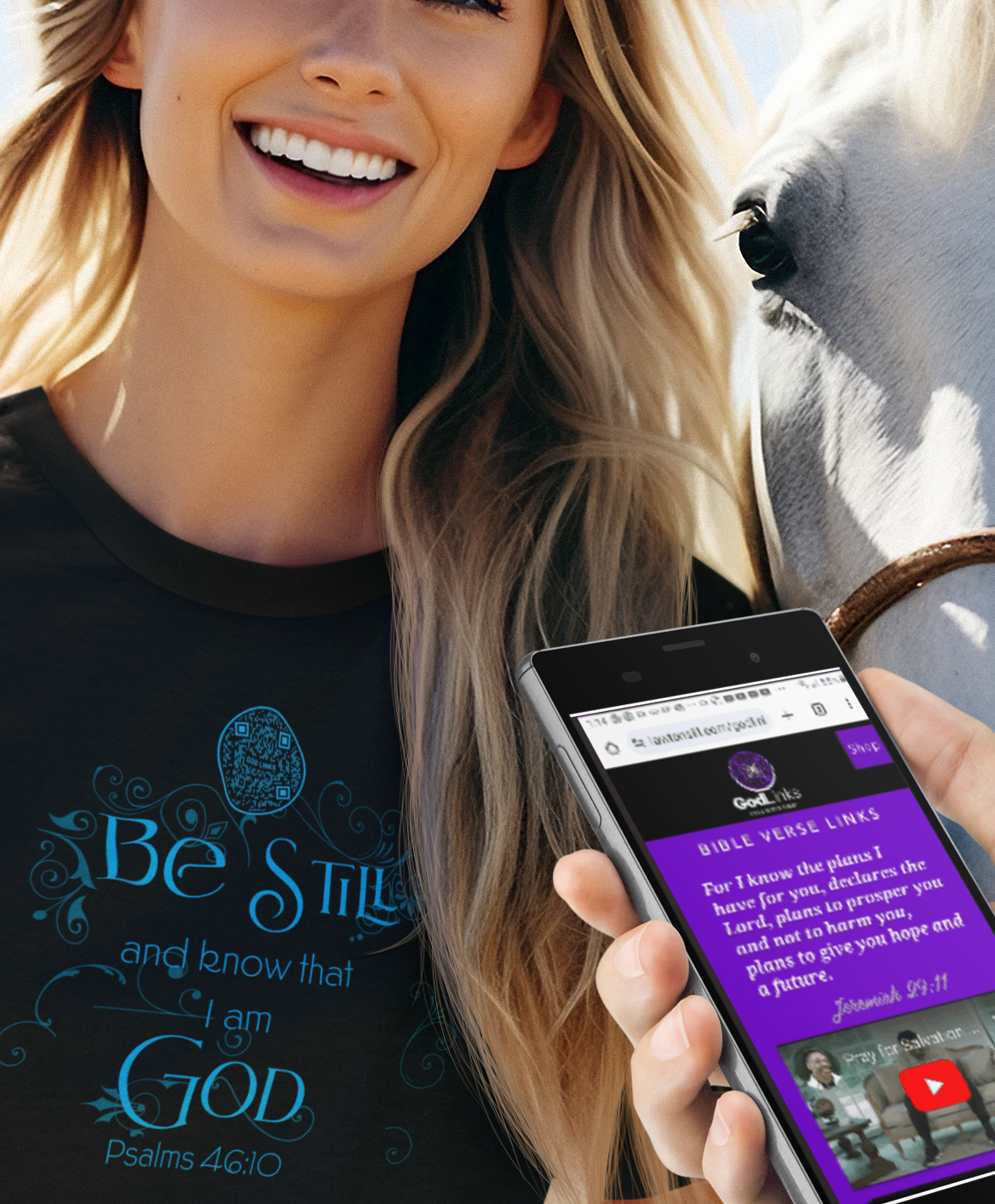 BE STILL-LIGHT BLUE-Unisex t-shirt