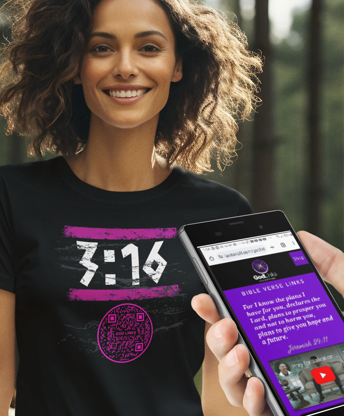 3:16-PINK-Unisex t-shirt