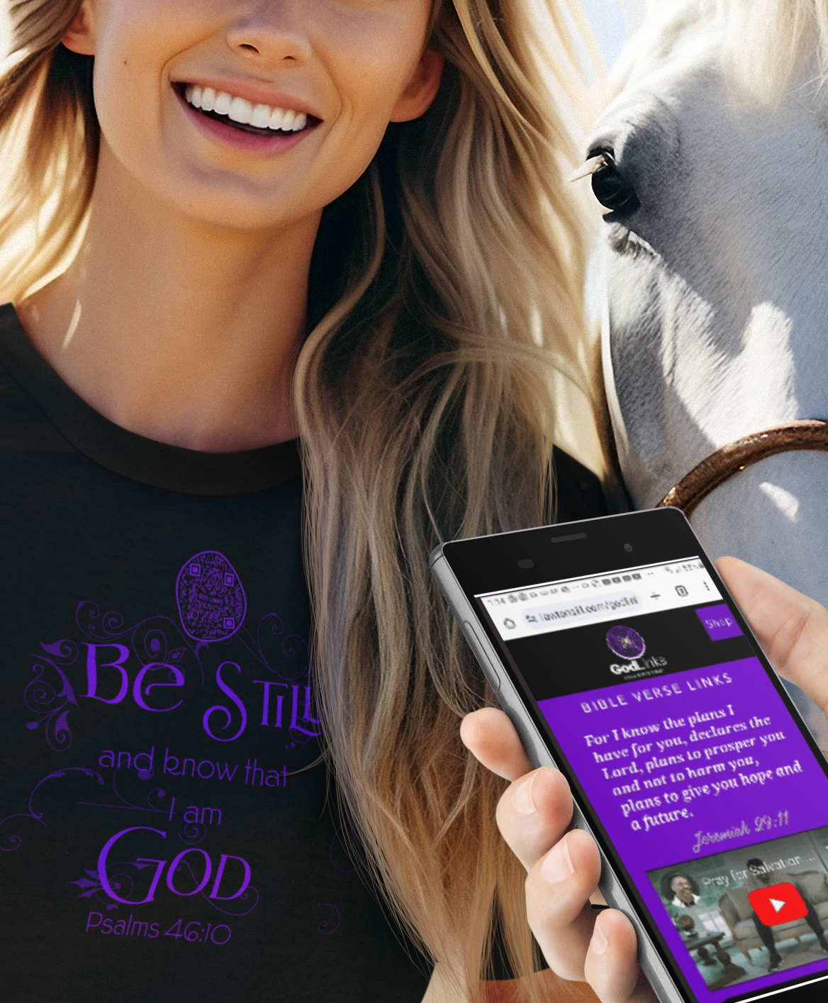 BE STILL-PURPLE-Unisex t-shirt