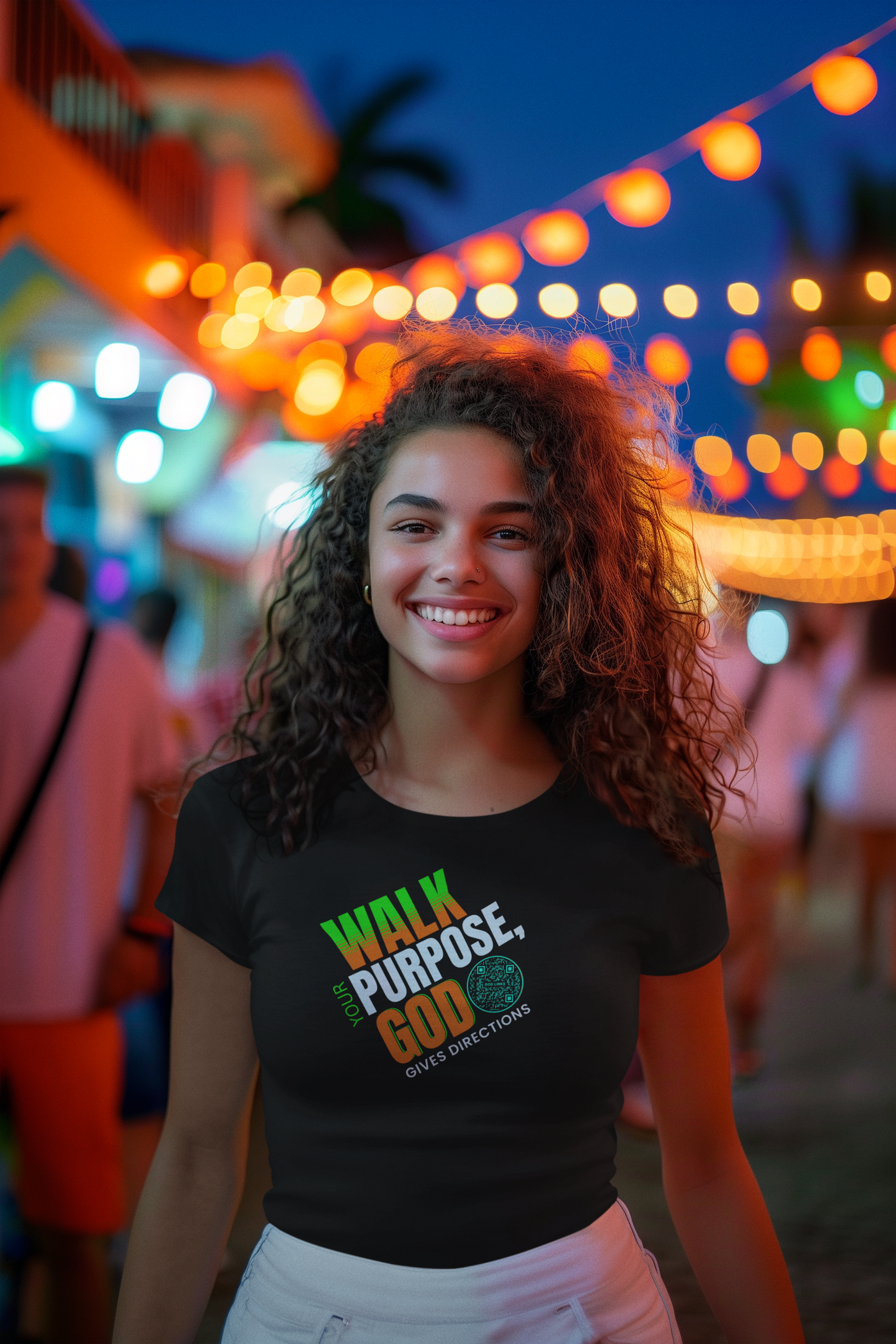 WALK YOUR PURPOSE-TEAL-Unisex t-shirt