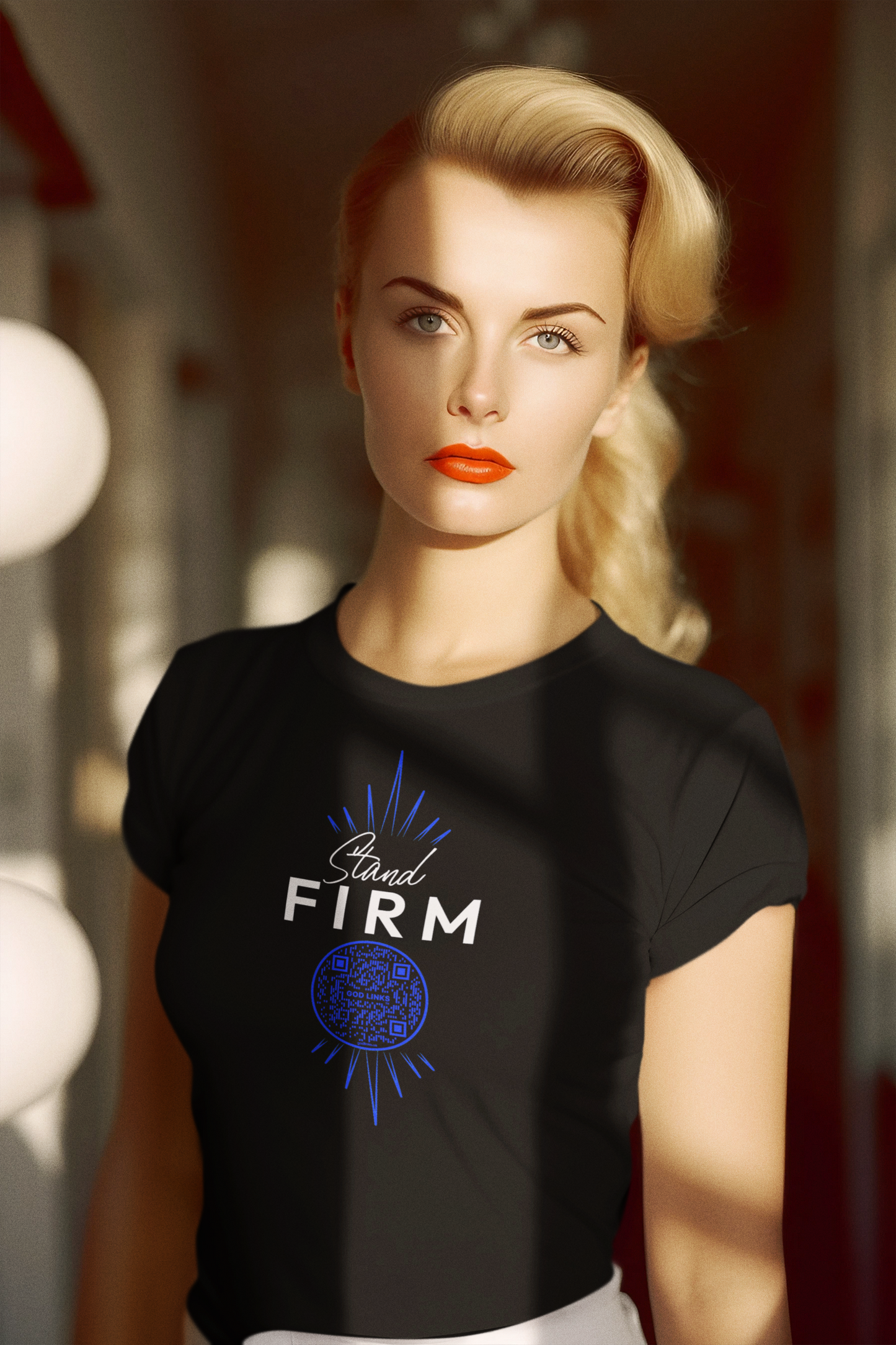 STAND FIRM-DARK BLUE-Unisex t-shirt