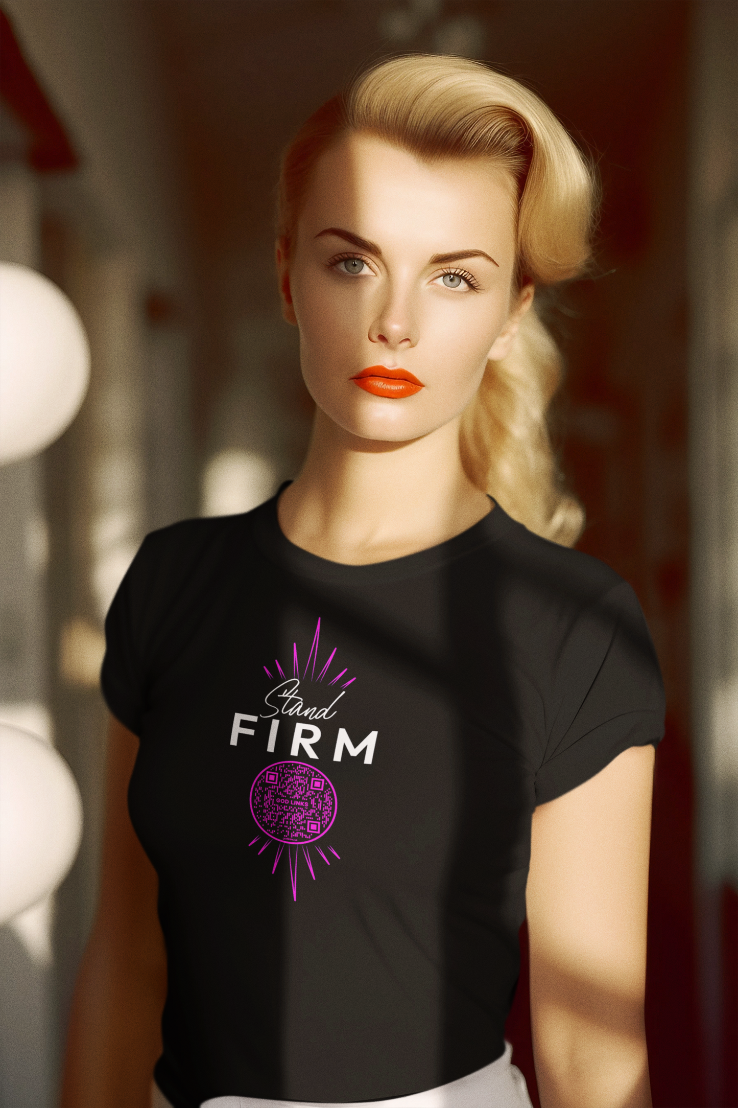 STAND FIRM-PINK-Unisex t-shirt