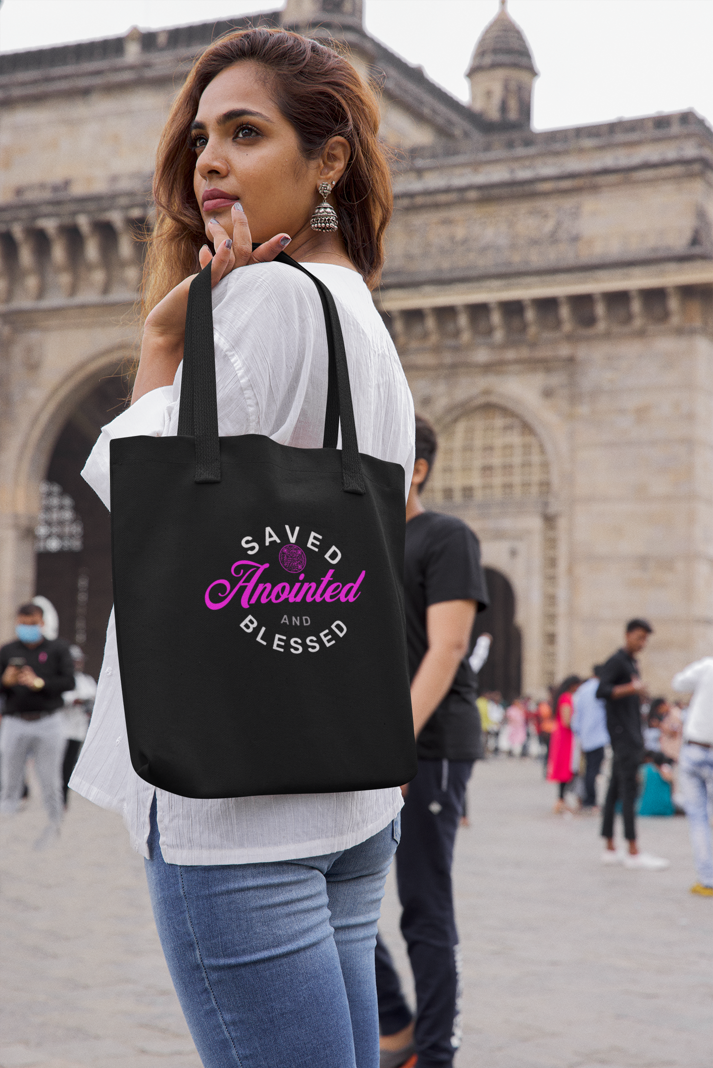 SAVED-PINK-Eco Tote Bag