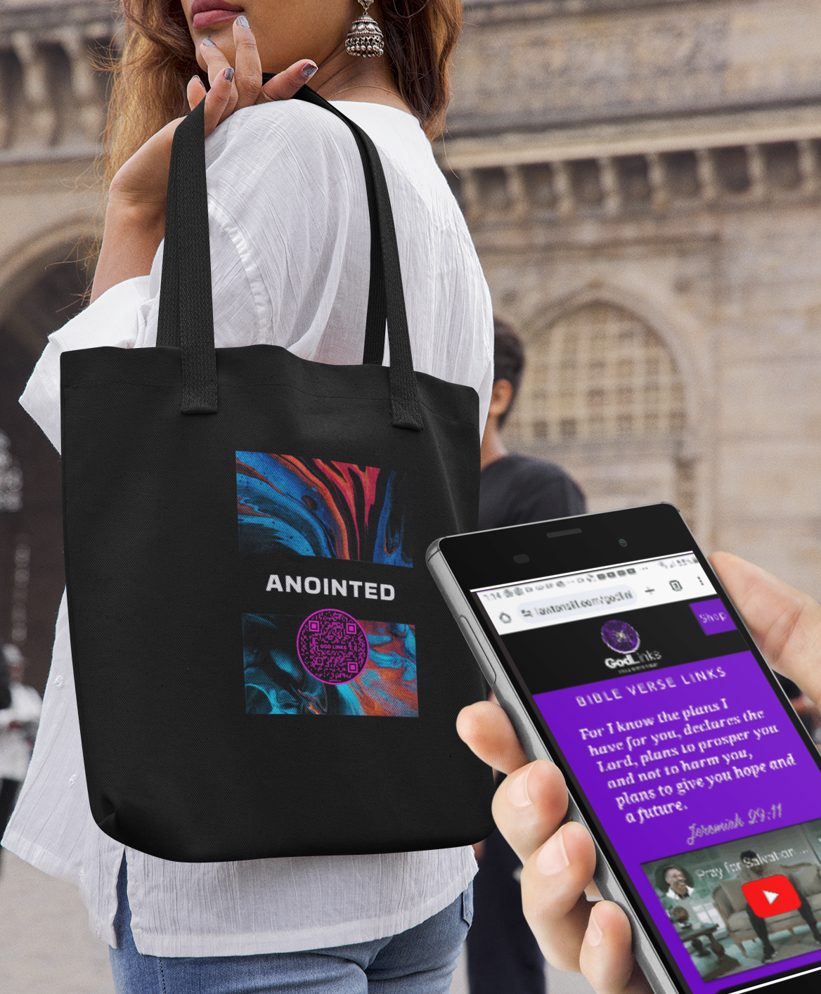 ANOINTED-PINK-Eco Tote Bag