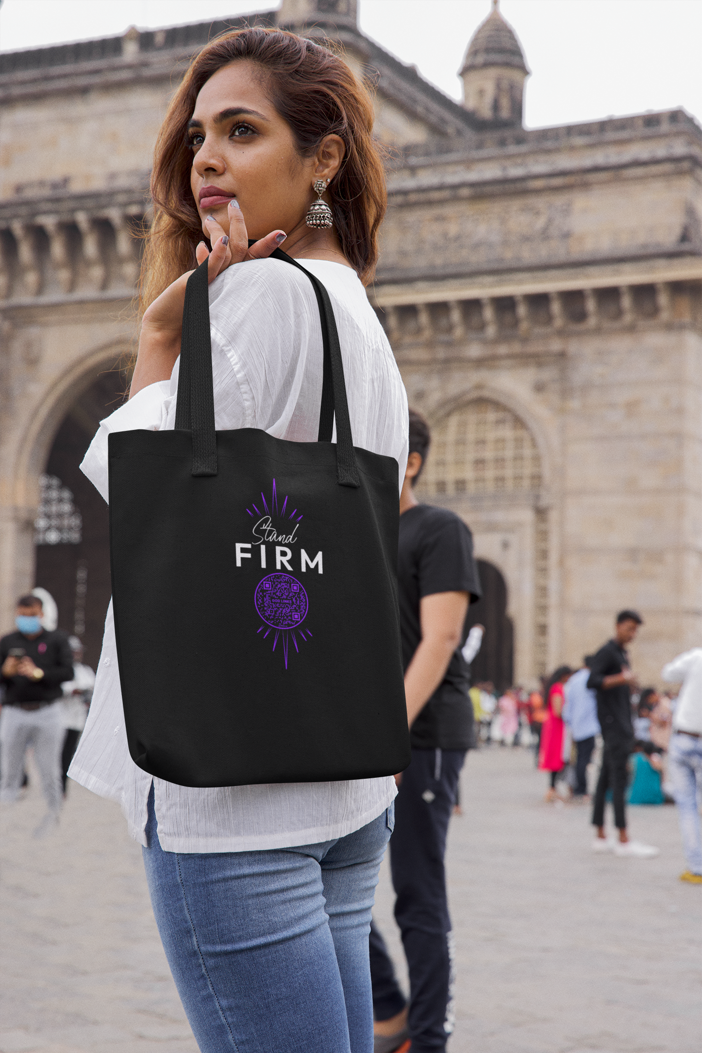 STAND FIRM-PURPLE-Eco Tote Bag