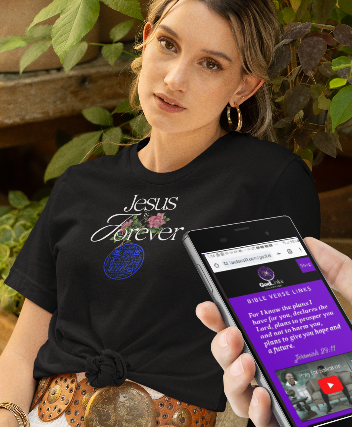 JESUS IS FOREVER-DARK BLUE-Unisex t-shirt