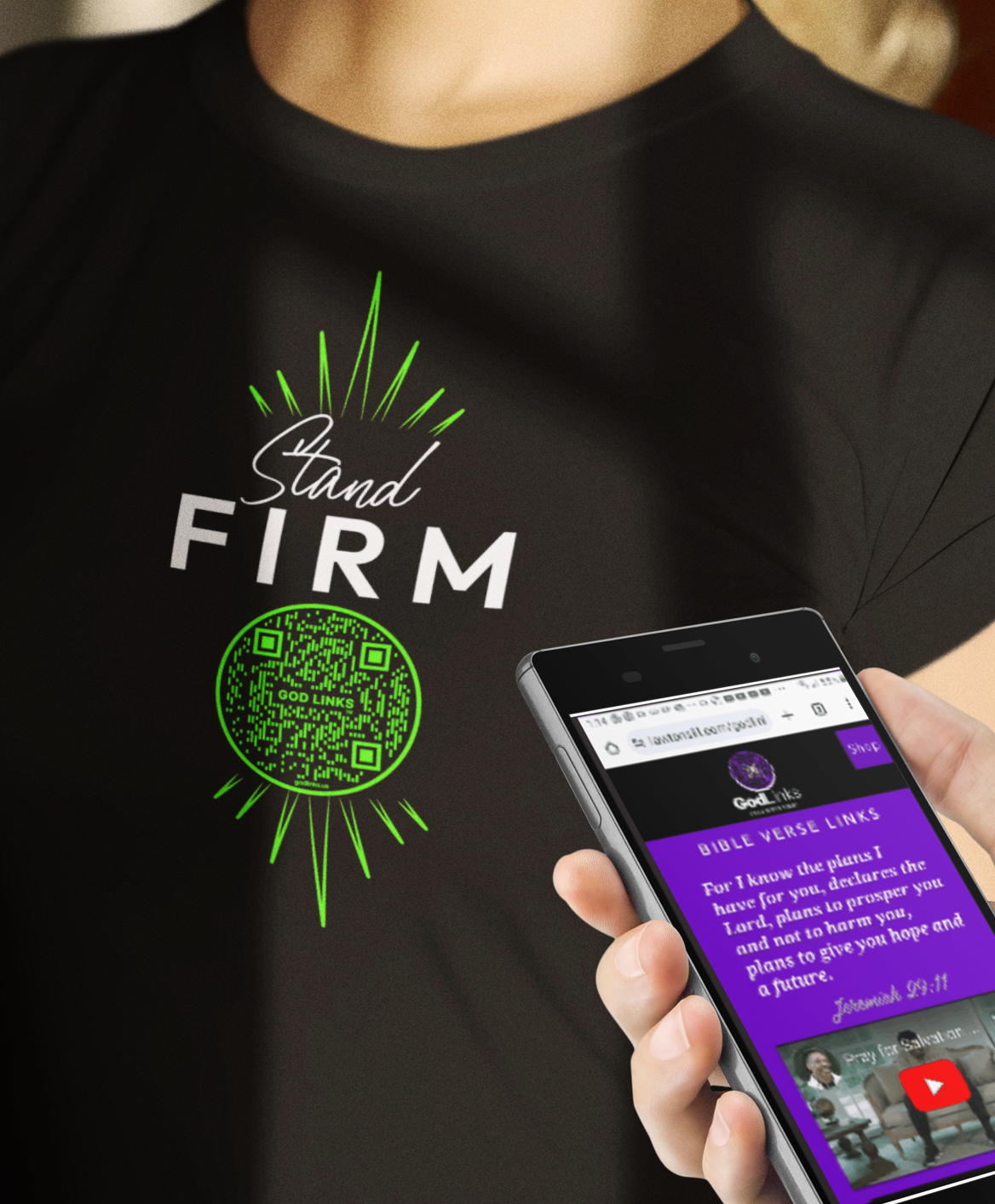 STAND FIRM-GREEN-Unisex t-shirt