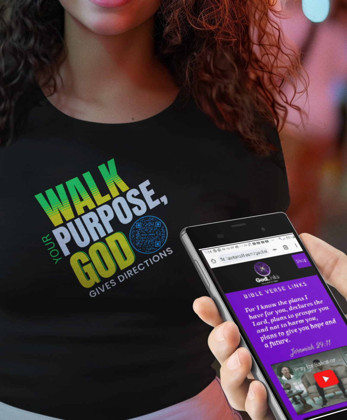 WALK YOUR PURPOSE-LIGHT BLUE-Unisex t-shirt