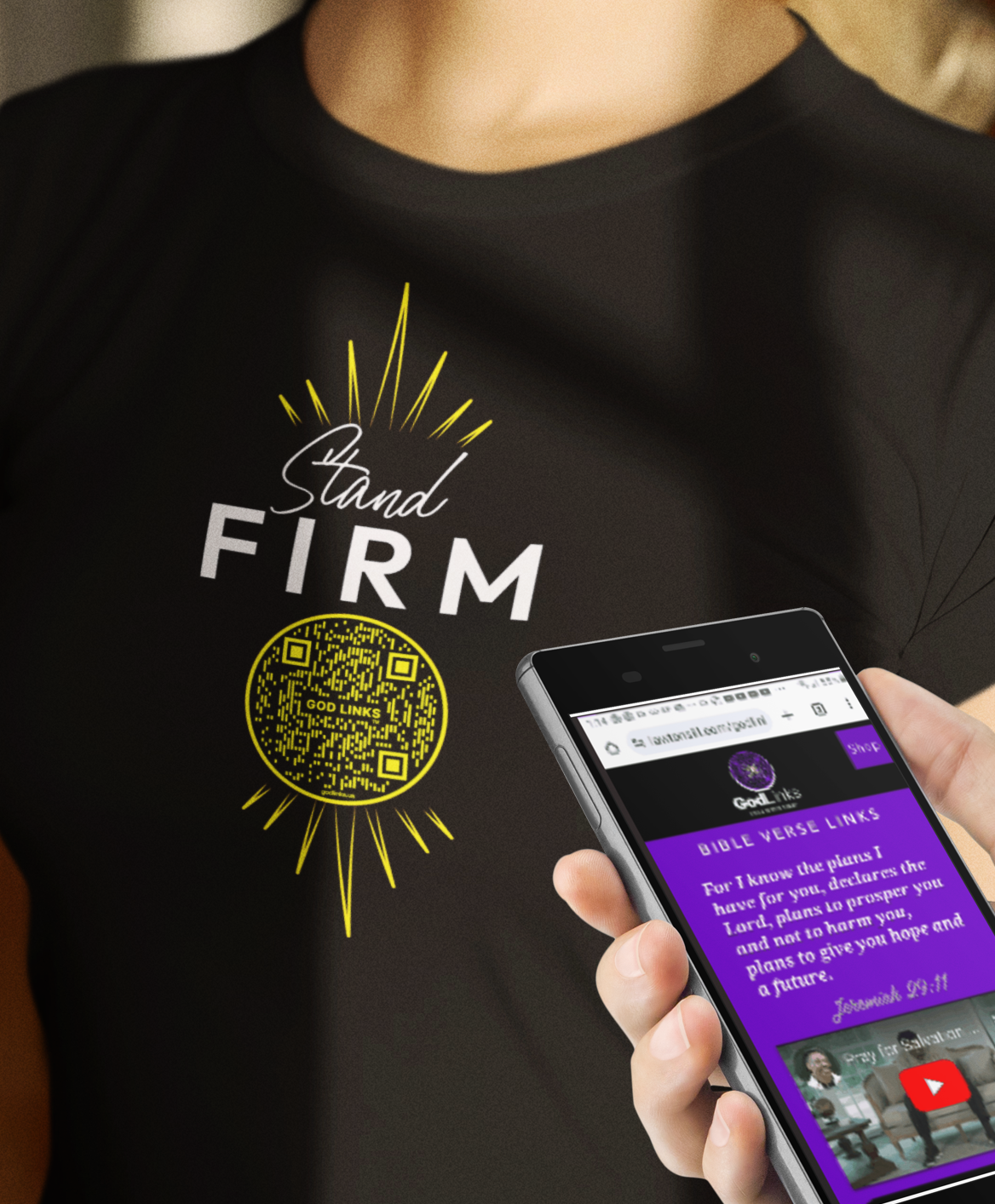 STAND FIRM-YELLOW-Unisex t-shirt
