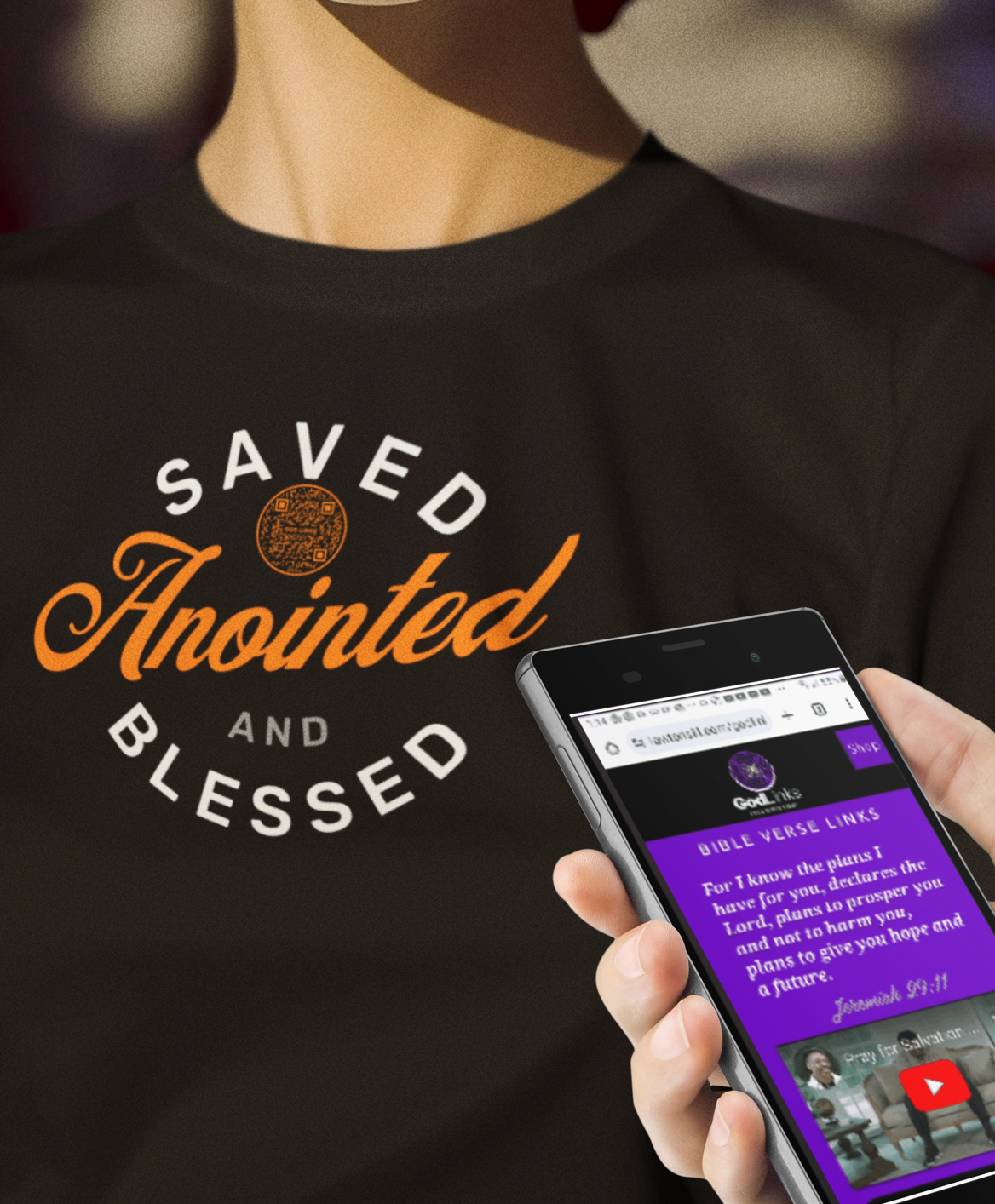 SAVED-ORANGE-Unisex t-shirt