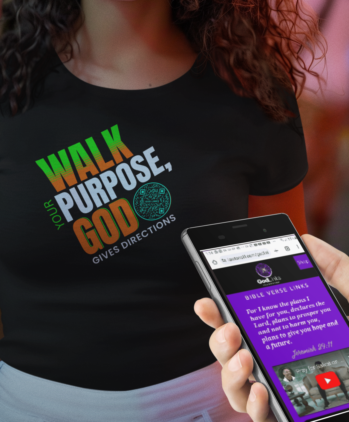 WALK YOUR PURPOSE-TEAL-Unisex t-shirt