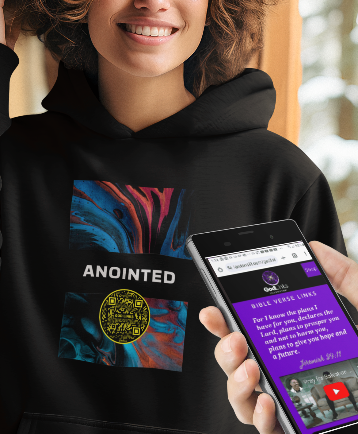 ANOINTED-YELLOW-Unisex Hoodie