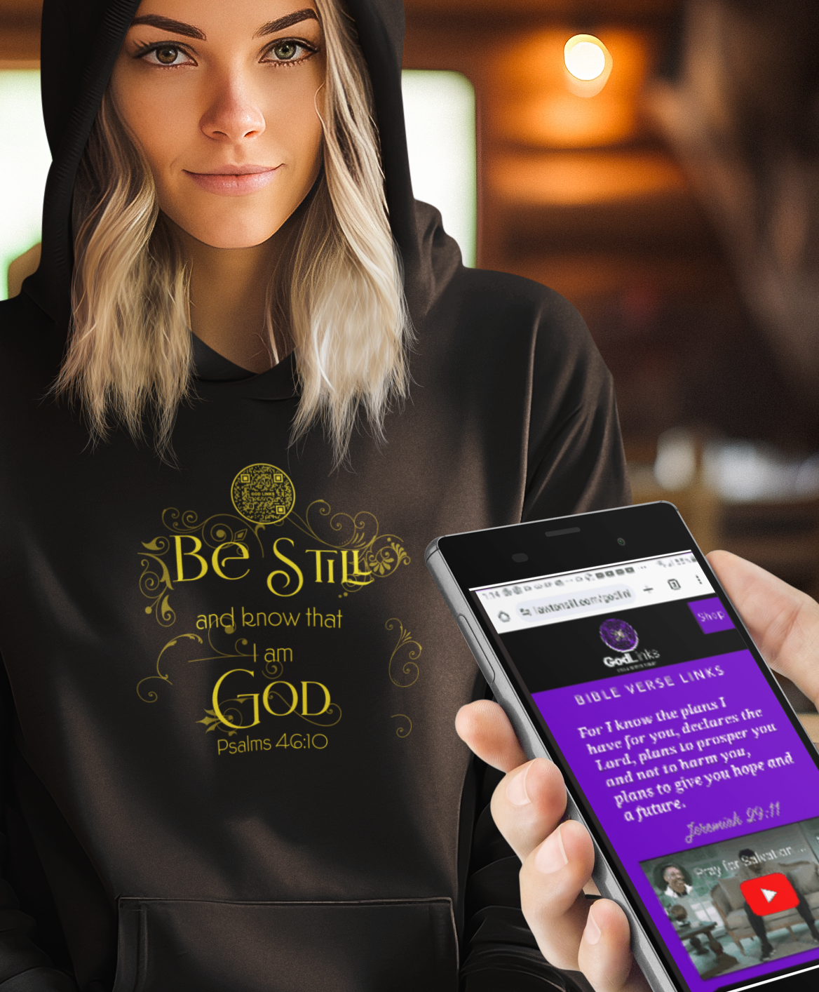 BE STILL-YELLOW-Unisex Hoodie