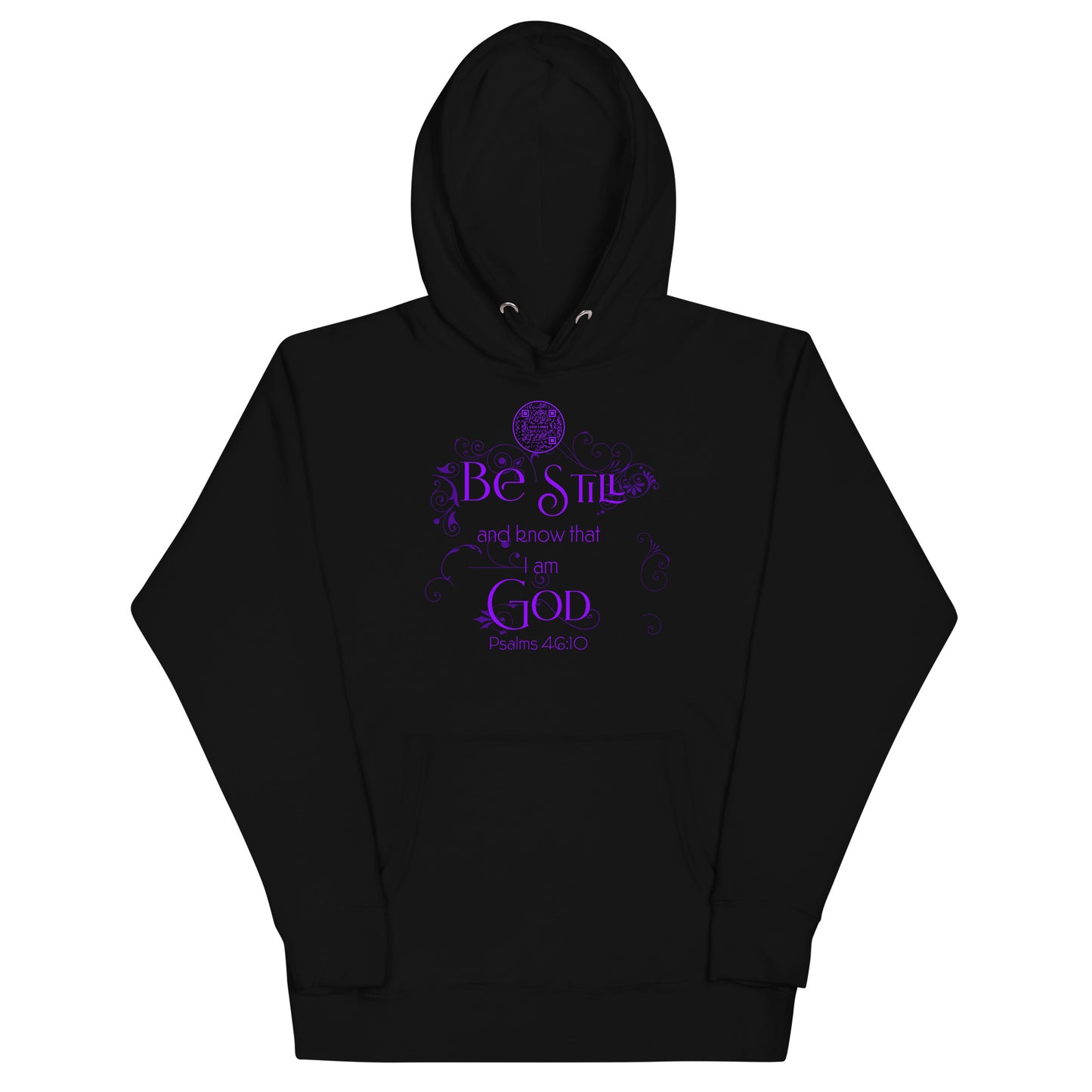 BE STILL-PURPLE-Unisex Hoodie