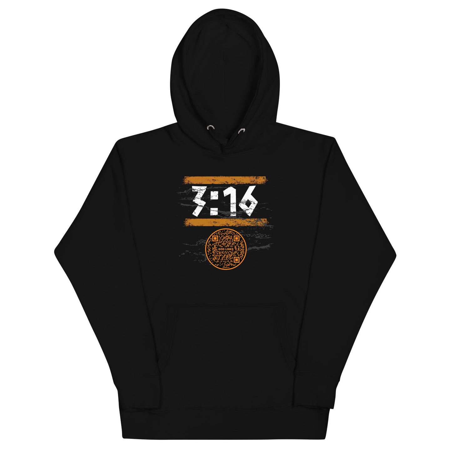 3:16-ORANGE-Unisex Hoodie
