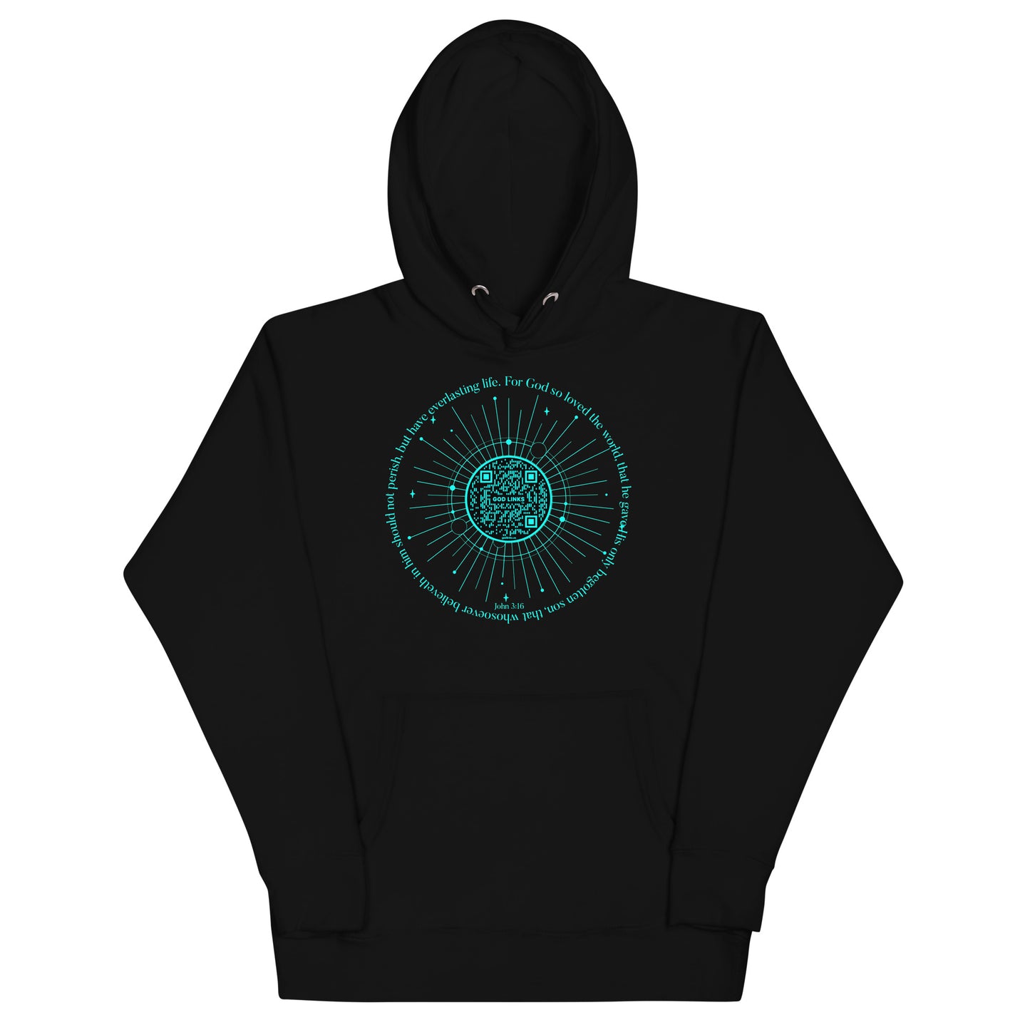 FOR GOD-TEAL-Unisex Hoodie