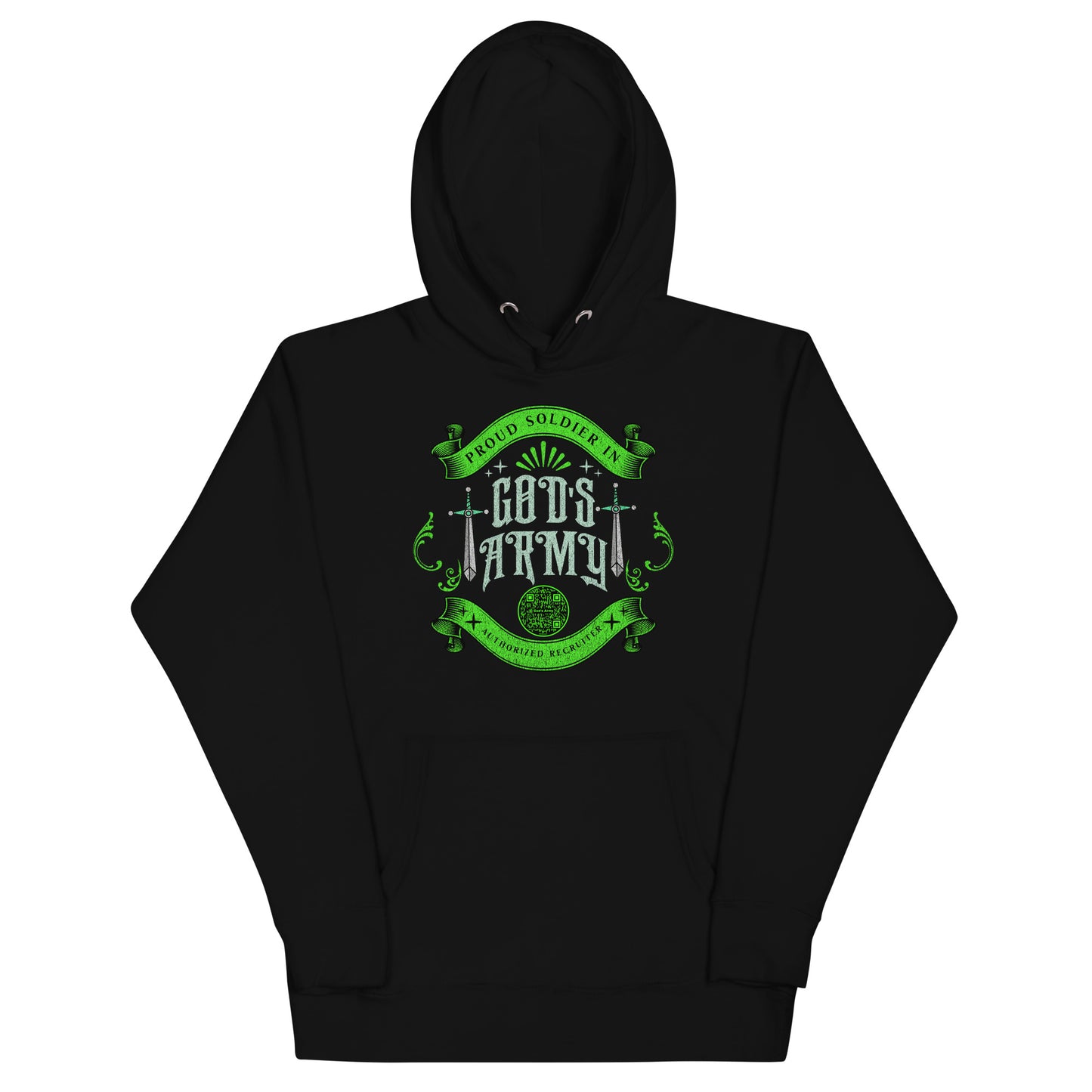 GODS ARMY-GREEN-Unisex Hoodie