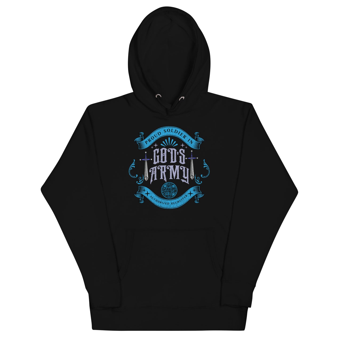 GODS ARMY-LIGHT BLUE-Unisex Hoodie