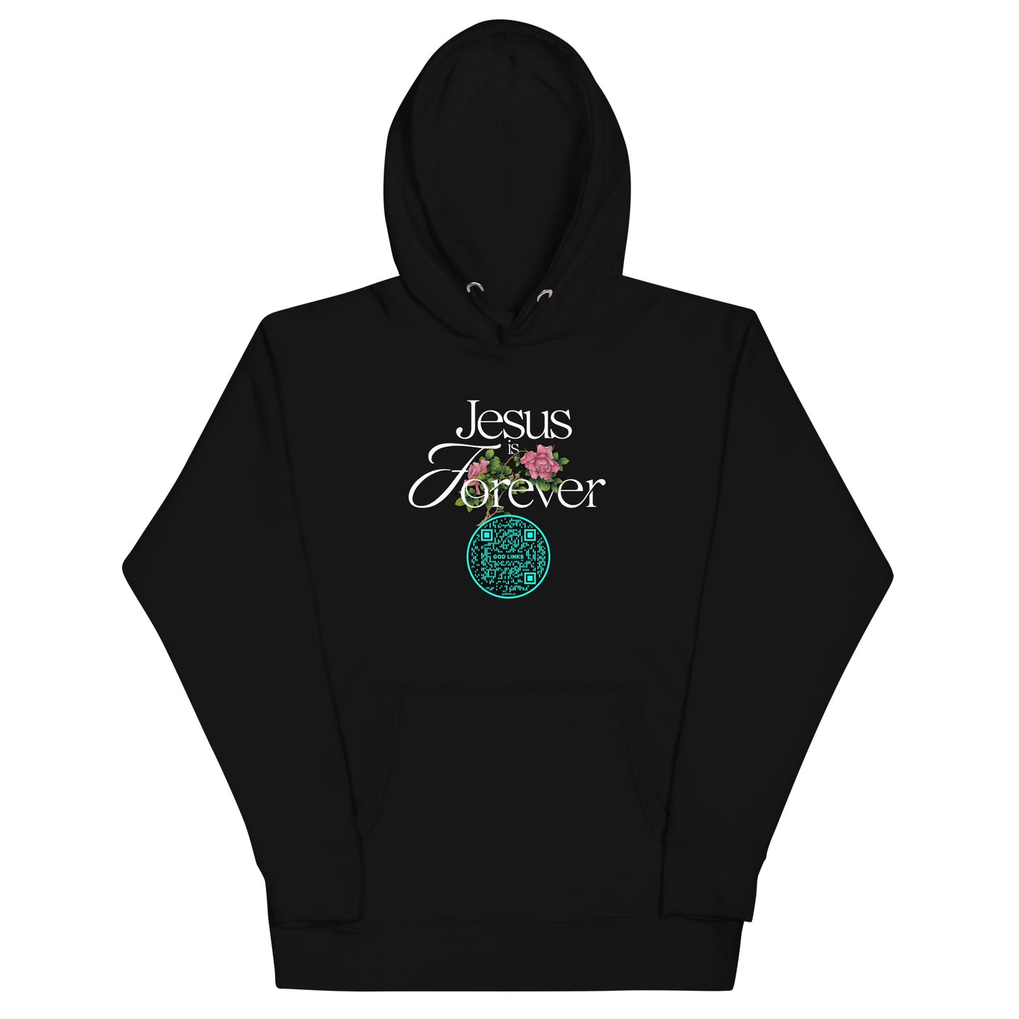 JESUS IS FOREVER-TEAL-Unisex Hoodie