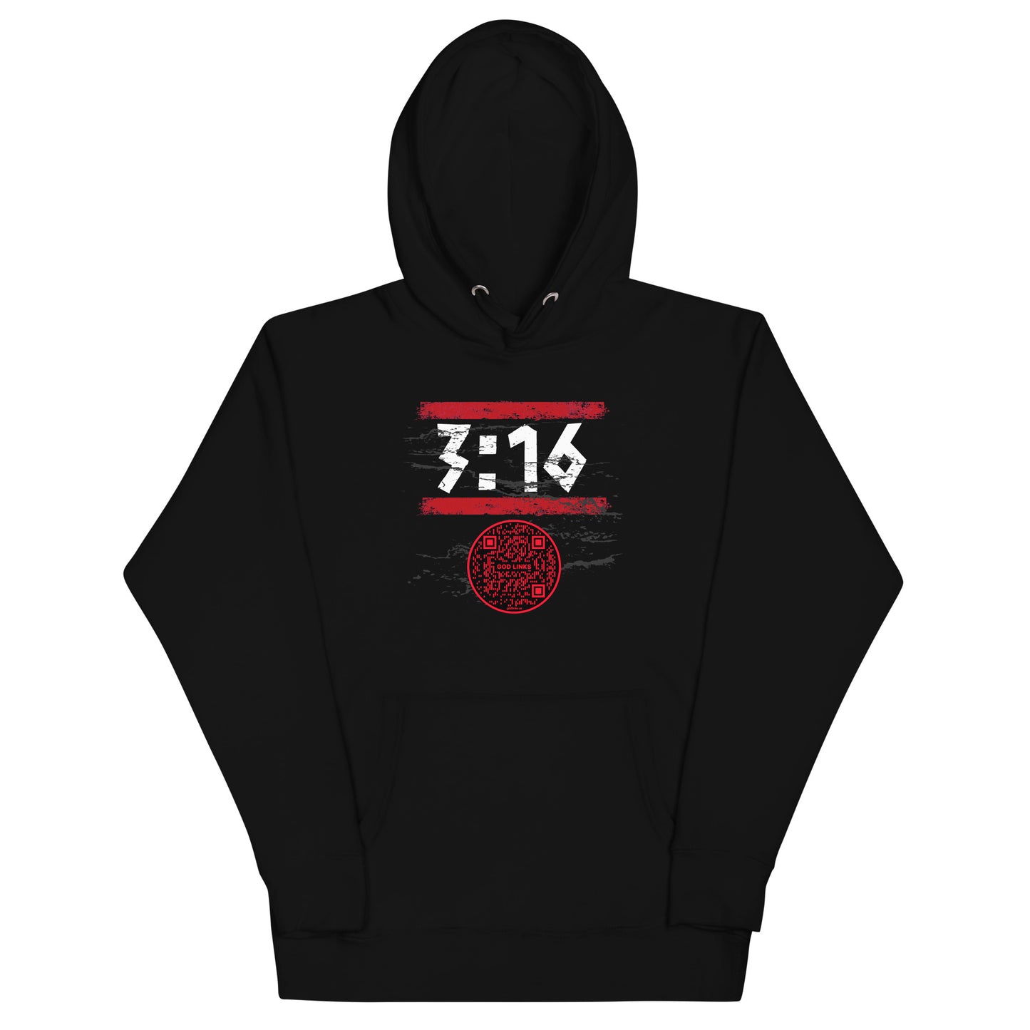 3:16-RED-Unisex Hoodie