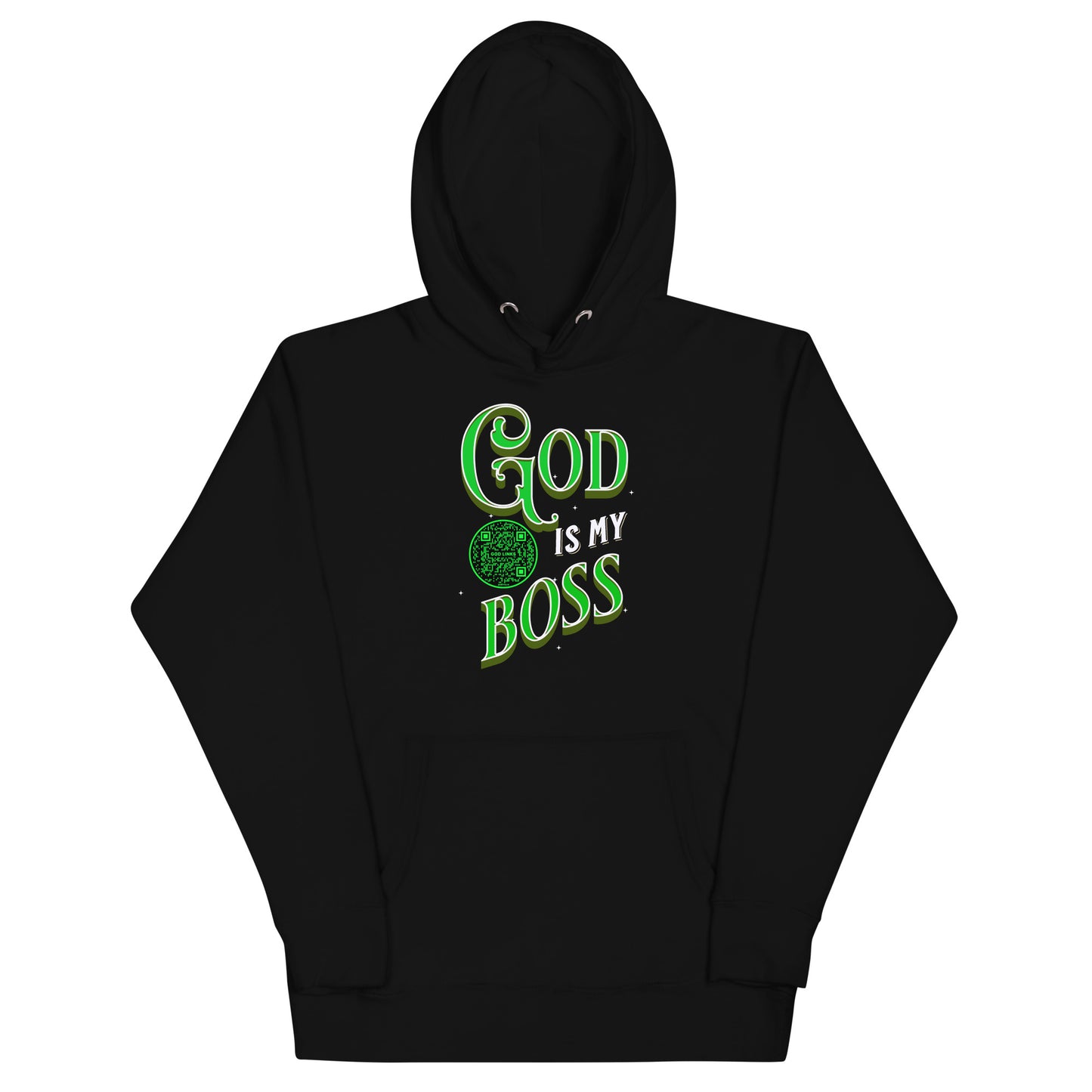GOD IS MY BOSS-GREEN-Unisex Hoodie