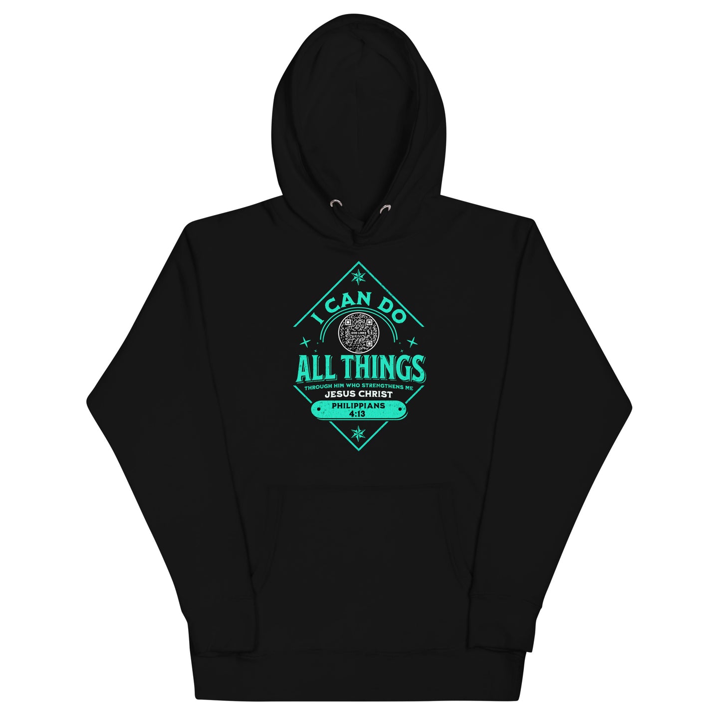 I CAN DO ALL THINGS-TEAL-Unisex Hoodie