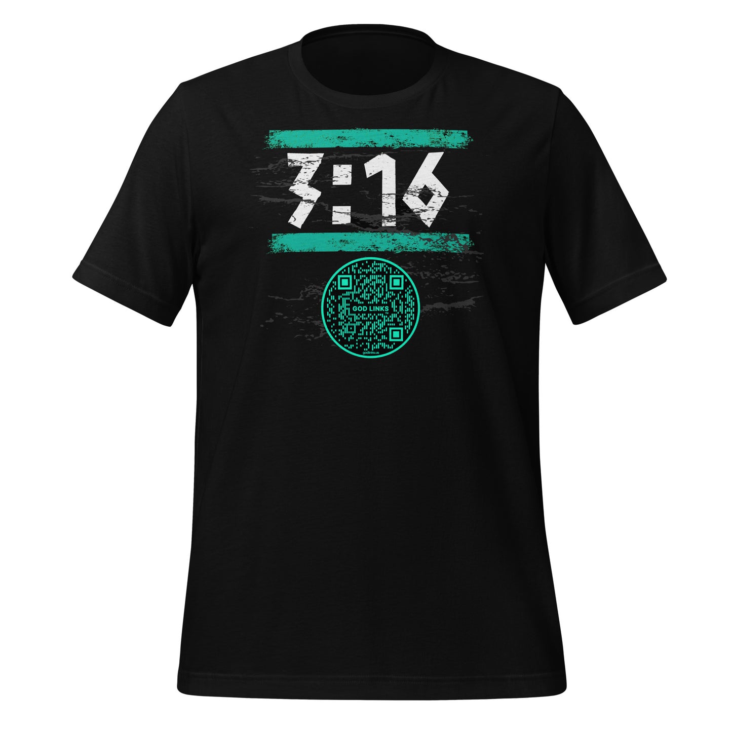 3:16-TEAL-Unisex t-shirt