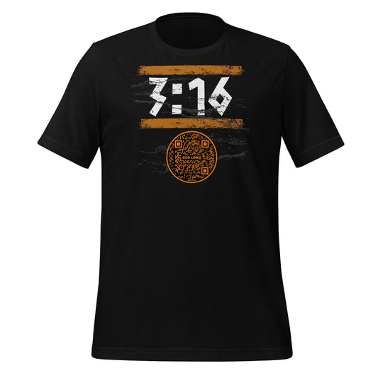 3:16-ORANGE-Unisex t-shirt
